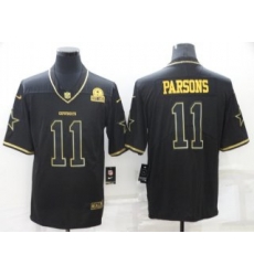 Men Dallas Cowboys 11 Micah Parsons Black Golden Edition Limited Stitched Jersey Men Dallas Cowboys 11 Micah Parsons Black Golden Edition Limited Stitched Jersey