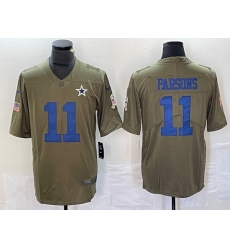 Men Dallas Cowboys 11 Micah Parsons Olive 2017 Salute To Service Limited Stitched Football Jersey Men Dallas Cowboys 11 Micah Parsons Olive 2017 Salute To Service Limited Stitched Football Jersey