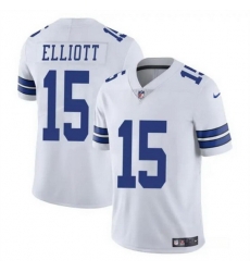 Men Dallas Cowboys 15 Ezekiel Elliott White Vapor Untouchable Limited Stitched Football Jersey Men Dallas Cowboys 15 Ezekiel Elliott White Vapor Untouchable Limited Stitched Football Jersey
