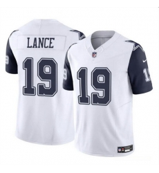 Men Dallas Cowboys 19 Trey Lance White 2023 F U S E Vapor Untouchable Limited Stitched Football Jersey Men Dallas Cowboys 19 Trey Lance White 2023 F U S E Vapor Untouchable Limited Stitched Football Jersey