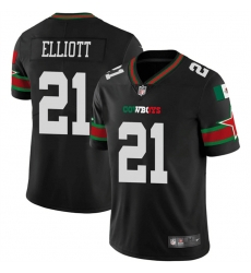 Men Dallas Cowboys 21 Ezekiel Elliott Black Mexico Vapor Limited Stitched Football Jersey Men Dallas Cowboys 21 Ezekiel Elliott Black Mexico Vapor Limited Stitched Football Jersey