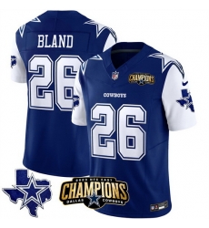Men Dallas Cowboys 26 DaRon Bland Blue White 2023 F U S E NFC East Champions Patch Stitched Football Jersey Men Dallas Cowboys 26 DaRon Bland Blue White 2023 F U S E NFC East Champions Patch Stitched Football Jersey