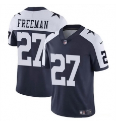 Men Dallas Cowboys 27 Royce Freeman Navy White Thnaksgiving Vapor Untouchable Limited Stitched Football Jersey Men Dallas Cowboys 27 Royce Freeman Navy White Thnaksgiving Vapor Untouchable Limited Stitched Football Jersey