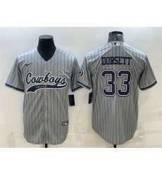 Men Dallas Cowboys 33 Tony Dorsett Grey With Patch Cool Base Stitched Baseball Jersey Men Dallas Cowboys 33 Tony Dorsett Grey With Patch Cool Base Stitched Baseball Jersey