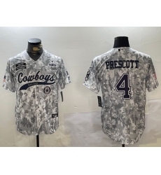 Men Dallas Cowboys 4 Dak Prescott 2024 Arctic Camo Salute To Service Stitched Baseball Jersey 7 Men Dallas Cowboys 4 Dak Prescott 2024 Arctic Camo Salute To Service Stitched Baseball Jersey 7
