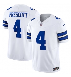 Men Dallas Cowboys 4 Dak Prescott White 2023 F U S E Vapor Limited Stitched Football JerseyS Men Dallas Cowboys 4 Dak Prescott White 2023 F U S E Vapor Limited Stitched Football JerseyS
