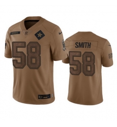 Men Dallas Cowboys 58 Mazi Smith 2023 Brown Salute To Service Limited Stitched Football Jersey Men Dallas Cowboys 58 Mazi Smith 2023 Brown Salute To Service Limited Stitched Football Jersey