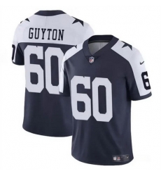 Men Dallas Cowboys 60 Tyler Guyton Navy White 2024 Draft Vapor Untouchable Thanksgiving Limited Stitched Football Jersey Men Dallas Cowboys 60 Tyler Guyton Navy White 2024 Draft Vapor Untouchable Thanksgiving Limited Stitched Football Jersey