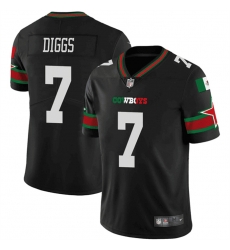 Men Dallas Cowboys 7 Trevon Diggs Black Mexico Vapor Limited Stitched Football Jersey Men Dallas Cowboys 7 Trevon Diggs Black Mexico Vapor Limited Stitched Football Jersey