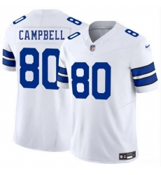 Men Dallas Cowboys 80 Parris Campbell White 2025 F U S E Vapor Untouchable Limited Stitched Football Jersey Men Dallas Cowboys 80 Parris Campbell White 2025 F U S E Vapor Untouchable Limited Stitched Football Jersey