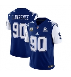 Men Dallas Cowboys 90 DeMarcus Lawrence Navy 2023 F U S E With 1960 Patch Vapor Limited Stitched Football Jersey Men Dallas Cowboys 90 DeMarcus Lawrence Navy 2023 F U S E With 1960 Patch Vapor Limited Stitched Football Jersey