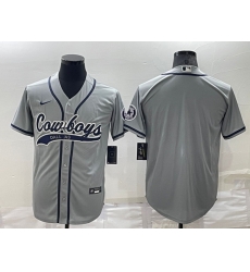 Men Dallas Cowboys Blank Grey Stitched Jersey Men Dallas Cowboys Blank Grey Stitched Jersey