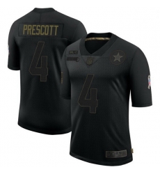 Men Dallas Cowboys Dak Prescott Black Limited 2020 Salute To Service Jersey Men Dallas Cowboys Dak Prescott Black Limited 2020 Salute To Service Jersey