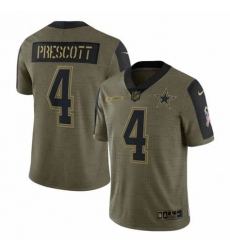 Men Dallas Cowboys Dak Prescott Nike Olive 2021 Salute To Service Game Jersey Men Dallas Cowboys Dak Prescott Nike Olive 2021 Salute To Service Game Jersey