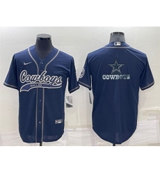 Men Dallas Cowboys Navy Team Big Logo With Patch Cool Base Stitched Baseb Men Dallas Cowboys Navy Team Big Logo With Patch Cool Base Stitched Baseb