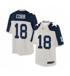 Mens Dallas Cowboys 18 Randall Cobb Limited White Throwback Alternate Football Jersey Mens Dallas Cowboys 18 Randall Cobb Limited White Throwback Alternate Football Jersey