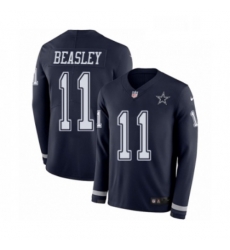 Mens Nike Dallas Cowboys 11 Cole Beasley Limited Navy Blue Therma Long Sleeve NFL Jersey Mens Nike Dallas Cowboys 11 Cole Beasley Limited Navy Blue Therma Long Sleeve NFL Jersey