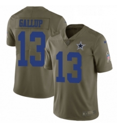 Mens Nike Dallas Cowboys 13 Michael Gallup Limited Olive 2017 Salute to Service NFL Jersey Mens Nike Dallas Cowboys 13 Michael Gallup Limited Olive 2017 Salute to Service NFL Jersey