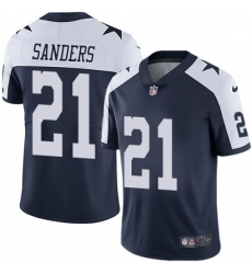 Mens Nike Dallas Cowboys 21 Deion Sanders Navy Blue Throwback Alternate Vapor Untouchable Limited Player NFL Jersey Mens Nike Dallas Cowboys 21 Deion Sanders Navy Blue Throwback Alternate Vapor Untouchable Limited Player NFL Jersey