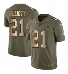 Mens Nike Dallas Cowboys 21 Ezekiel Elliott Limited OliveGold 2017 Salute to Service NFL Jersey Mens Nike Dallas Cowboys 21 Ezekiel Elliott Limited OliveGold 2017 Salute to Service NFL Jersey