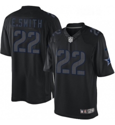 Mens Nike Dallas Cowboys 22 Emmitt Smith Limited Black Impact NFL Jersey Mens Nike Dallas Cowboys 22 Emmitt Smith Limited Black Impact NFL Jersey
