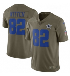 Mens Nike Dallas Cowboys 82 Jason Witten Limited Olive 2017 Salute to Service NFL Jersey Mens Nike Dallas Cowboys 82 Jason Witten Limited Olive 2017 Salute to Service NFL Jersey