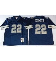 Mitchell Ness cowboys #22 Emmitt Smith blue Throwback Stitched NFL Jerseys Mitchell Ness cowboys #22 Emmitt Smith blue Throwback Stitched NFL Jerseys
