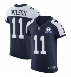 Nike Cowboys 11 Cedrick Wilson Navy Blue Thanksgiving Men Stitched With Established In 1960 Patch NFL Vapor Untouchable Throwback Elite Jersey Nike Cowboys 11 Cedrick Wilson Navy Blue Thanksgiving Men Stitched With Established In 1960 Patch NFL Vapor Untouchable Throwback Elite Jersey