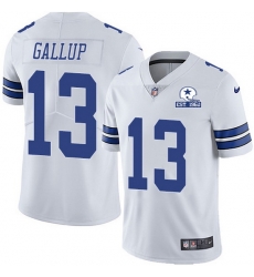 Nike Cowboys 13 Michael Gallup White Men Stitched With Established In 1960 Patch NFL Vapor Untouchable Limited Jersey Nike Cowboys 13 Michael Gallup White Men Stitched With Established In 1960 Patch NFL Vapor Untouchable Limited Jersey