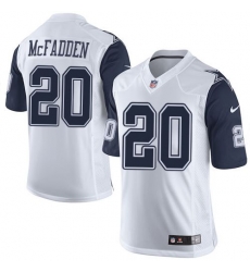Nike Cowboys #20 Darren McFadden White Mens Stitched NFL Limited Rush Jerseys Nike Cowboys #20 Darren McFadden White Mens Stitched NFL Limited Rush Jerseys
