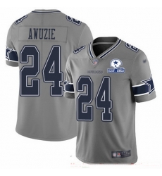Nike Cowboys 24 Chidobe Awuzie Gray Men Stitched With Established In 1960 Patch NFL Limited Inverted Legend Jersey Nike Cowboys 24 Chidobe Awuzie Gray Men Stitched With Established In 1960 Patch NFL Limited Inverted Legend Jersey