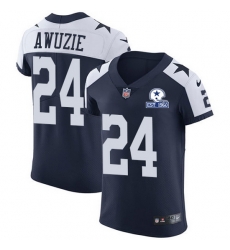 Nike Cowboys 24 Chidobe Awuzie Navy Blue Thanksgiving Men Stitched With Established In 1960 Patch NFL Vapor Untouchable Throwback Elite Jersey Nike Cowboys 24 Chidobe Awuzie Navy Blue Thanksgiving Men Stitched With Established In 1960 Patch NFL Vapor Untouchable Throwback Elite Jersey