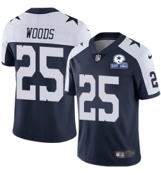 Nike Cowboys 25 Xavier Woods Navy Blue Thanksgiving Men Stitched With Established In 1960 Patch NFL Vapor Untouchable Limited Throwback Jersey Nike Cowboys 25 Xavier Woods Navy Blue Thanksgiving Men Stitched With Established In 1960 Patch NFL Vapor Untouchable Limited Throwback Jersey
