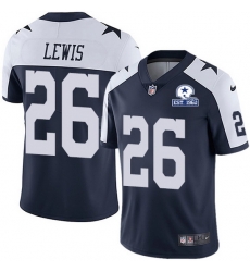 Nike Cowboys 26 Jourdan Lewis Navy Blue Thanksgiving Men Stitched With Established In 1960 Patch NFL Vapor Untouchable Limited Throwback Jersey Nike Cowboys 26 Jourdan Lewis Navy Blue Thanksgiving Men Stitched With Established In 1960 Patch NFL Vapor Untouchable Limited Throwback Jersey