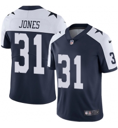Nike Cowboys #31 Byron Jones Navy Blue Thanksgiving Mens Stitched NFL Vapor Untouchable Limited Throwback Jersey Nike Cowboys #31 Byron Jones Navy Blue Thanksgiving Mens Stitched NFL Vapor Untouchable Limited Throwback Jersey