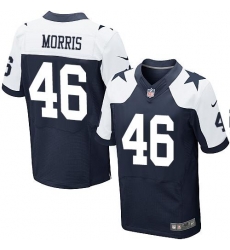 Nike Cowboys #46 Alfred Morris Navy Blue Thanksgiving Mens Stitched NFL Throwback Elite Jersey Nike Cowboys #46 Alfred Morris Navy Blue Thanksgiving Mens Stitched NFL Throwback Elite Jersey
