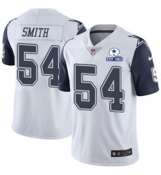Nike Cowboys 54 Jaylon Smith White Men Stitched With Established In 1960 Patch NFL Limited Rush Jersey Nike Cowboys 54 Jaylon Smith White Men Stitched With Established In 1960 Patch NFL Limited Rush Jersey