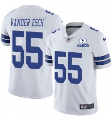 Nike Cowboys 55 Leighton Vander Esch White Men Stitched With Established In 1960 Patch NFL Vapor Untouchable Limited Jersey Nike Cowboys 55 Leighton Vander Esch White Men Stitched With Established In 1960 Patch NFL Vapor Untouchable Limited Jersey