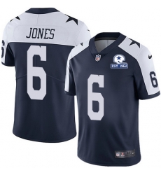 Nike Cowboys 6 Chris Jones Navy Blue Thanksgiving Men Stitched With Established In 1960 Patch NFL Vapor Untouchable Limited Throwback Jersey Nike Cowboys 6 Chris Jones Navy Blue Thanksgiving Men Stitched With Established In 1960 Patch NFL Vapor Untouchable Limited Throwback Jersey