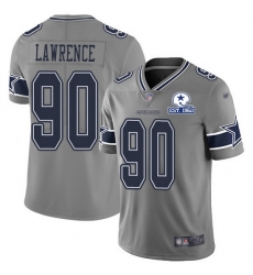 Nike Cowboys 90 DeMarcus Lawrence Gray Men Stitched With Established In 1960 Patch NFL Limited Inverted Legend Jersey Nike Cowboys 90 DeMarcus Lawrence Gray Men Stitched With Established In 1960 Patch NFL Limited Inverted Legend Jersey