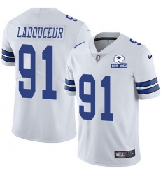 Nike Cowboys 91 L P Ladouceur White Men Stitched With Established In 1960 Patch NFL Vapor Untouchable Limited Jersey Nike Cowboys 91 L P Ladouceur White Men Stitched With Established In 1960 Patch NFL Vapor Untouchable Limited Jersey