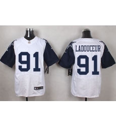 Nike Cowboys #91 L. P. Ladouceur White Mens Stitched NFL Elite Rush Jerseys Nike Cowboys #91 L. P. Ladouceur White Mens Stitched NFL Elite Rush Jerseys