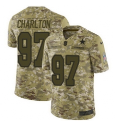 Nike Cowboys #97 Taco Charlton Camo Mens Stitched NFL Limited 2018 Salute To Service Jersey Nike Cowboys #97 Taco Charlton Camo Mens Stitched NFL Limited 2018 Salute To Service Jersey