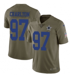 Nike Cowboys #97 Taco Charlton Olive Mens Stitched NFL Limited 2017 Salute To Service Jersey Nike Cowboys #97 Taco Charlton Olive Mens Stitched NFL Limited 2017 Salute To Service Jersey