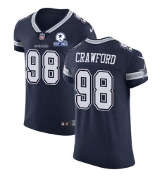 Nike Cowboys 98 Tyrone Crawford Navy Blue Team Color Men Stitched With Established In 1960 Patch NFL Vapor Untouchable Elite Jersey Nike Cowboys 98 Tyrone Crawford Navy Blue Team Color Men Stitched With Established In 1960 Patch NFL Vapor Untouchable Elite Jersey