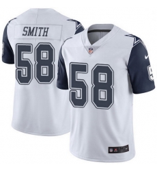 Nike Dallas Cowboys 58 Aldon Smith White Men Stitched NFL Limited Rush Jersey Nike Dallas Cowboys 58 Aldon Smith White Men Stitched NFL Limited Rush Jersey