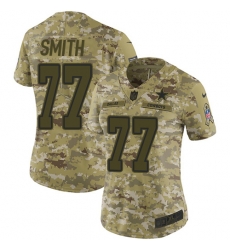 Nike Cowboys #77 Tyron Smith Camo Women Stitched NFL Limited 2018 Salute to Service Jersey Nike Cowboys #77 Tyron Smith Camo Women Stitched NFL Limited 2018 Salute to Service Jersey