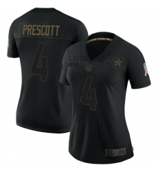 Women Dallas Cowboys Dak Prescott Black Limited 2020 Salute To Service Jersey Women Dallas Cowboys Dak Prescott Black Limited 2020 Salute To Service Jersey