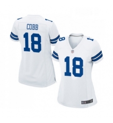 Womens Dallas Cowboys 18 Randall Cobb Game White Football Jersey Womens Dallas Cowboys 18 Randall Cobb Game White Football Jersey