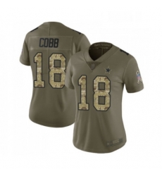 Womens Dallas Cowboys 18 Randall Cobb Limited Olive Camo 2017 Salute to Service Football Jersey Womens Dallas Cowboys 18 Randall Cobb Limited Olive Camo 2017 Salute to Service Football Jersey